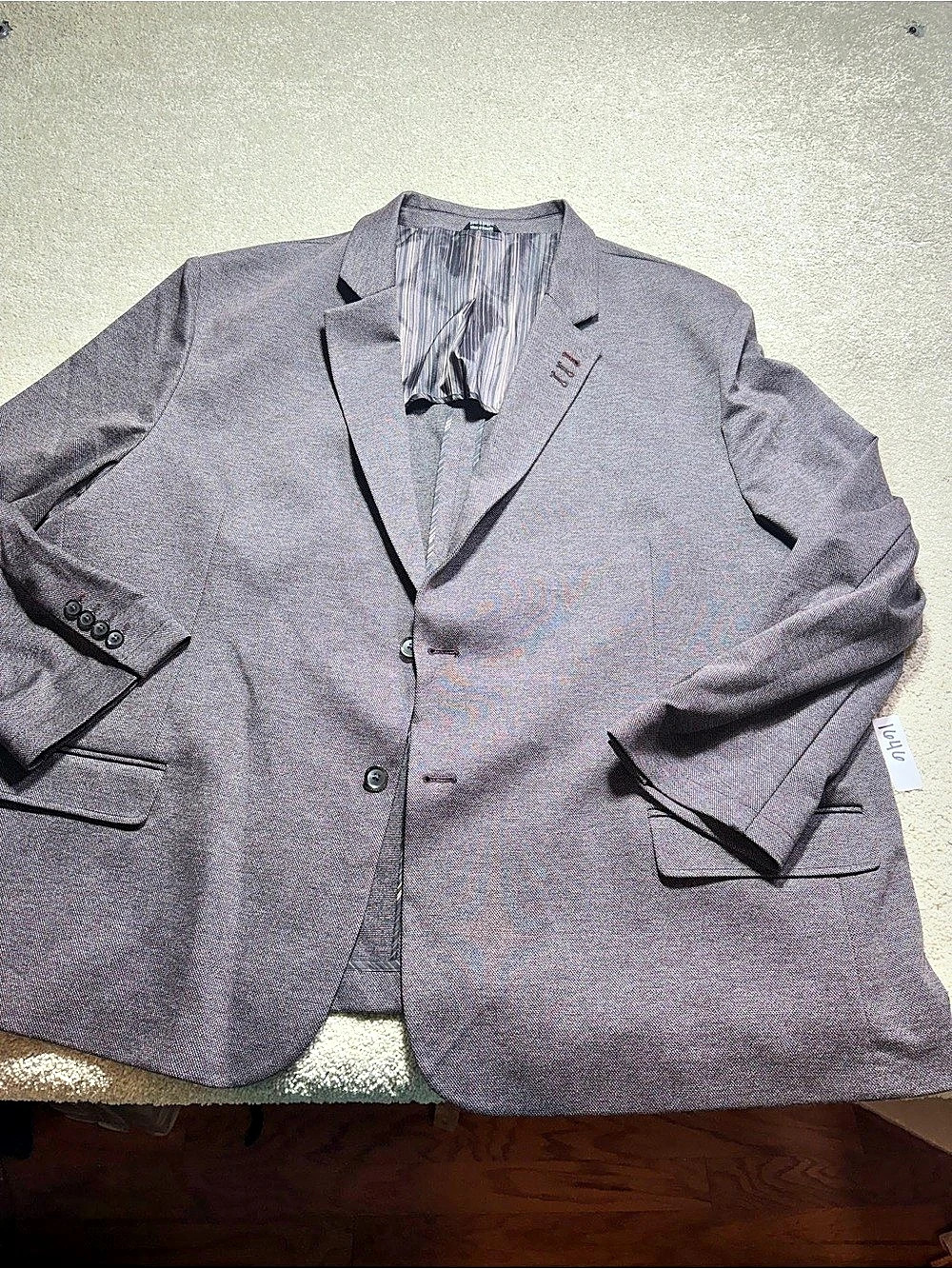 Synergy performance by DXL grey big & tall blazer suit jacket sz 58R/60R